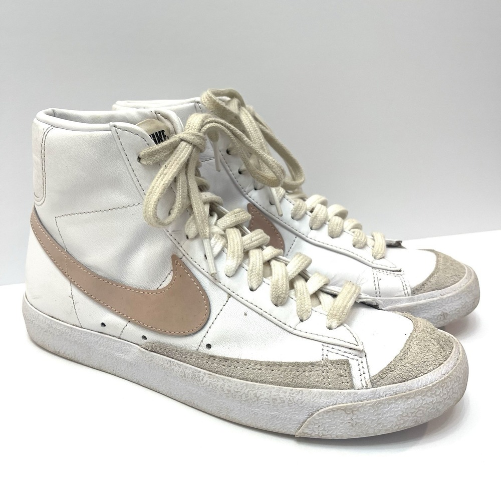 Nike Women's Blazer '77‎  High Top Sneaker White Pink Size 8.5